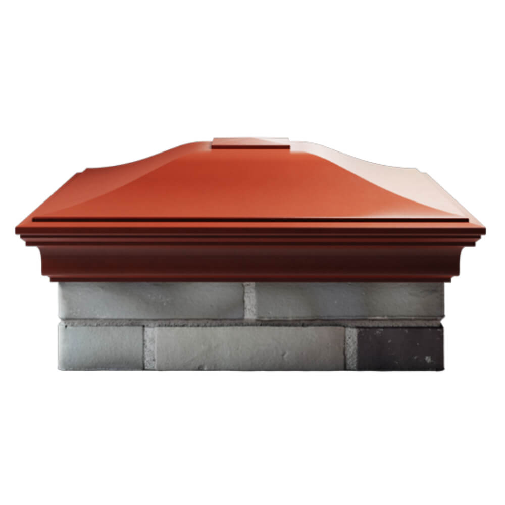 Колпак Zking Монблан Красный на столб 2х2 кирпича (515х515мм) в Липецке фото