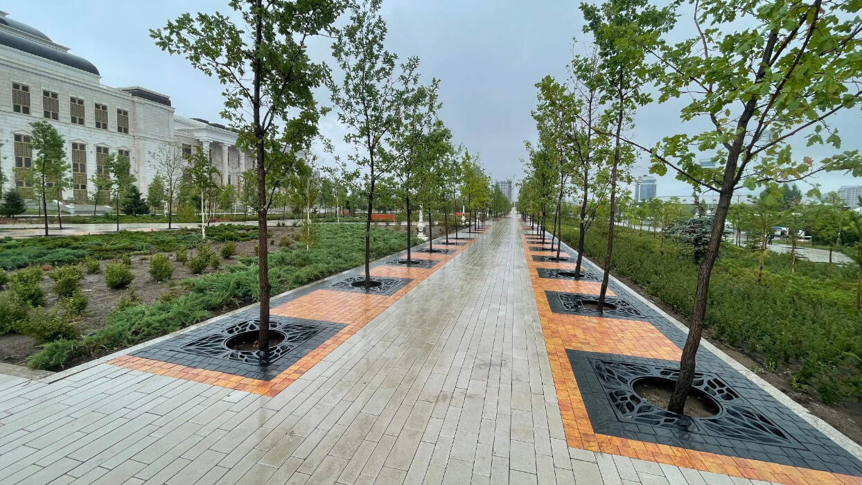 Приствольная решетка для дерева ZKING CRUST 1.2х1.2м Черная в Липецке фото