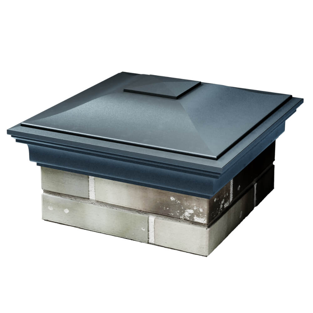 Колпак Zking Монблан Серый на столб 1.5х1.5 кирпича (385х385мм) в Липецке фото