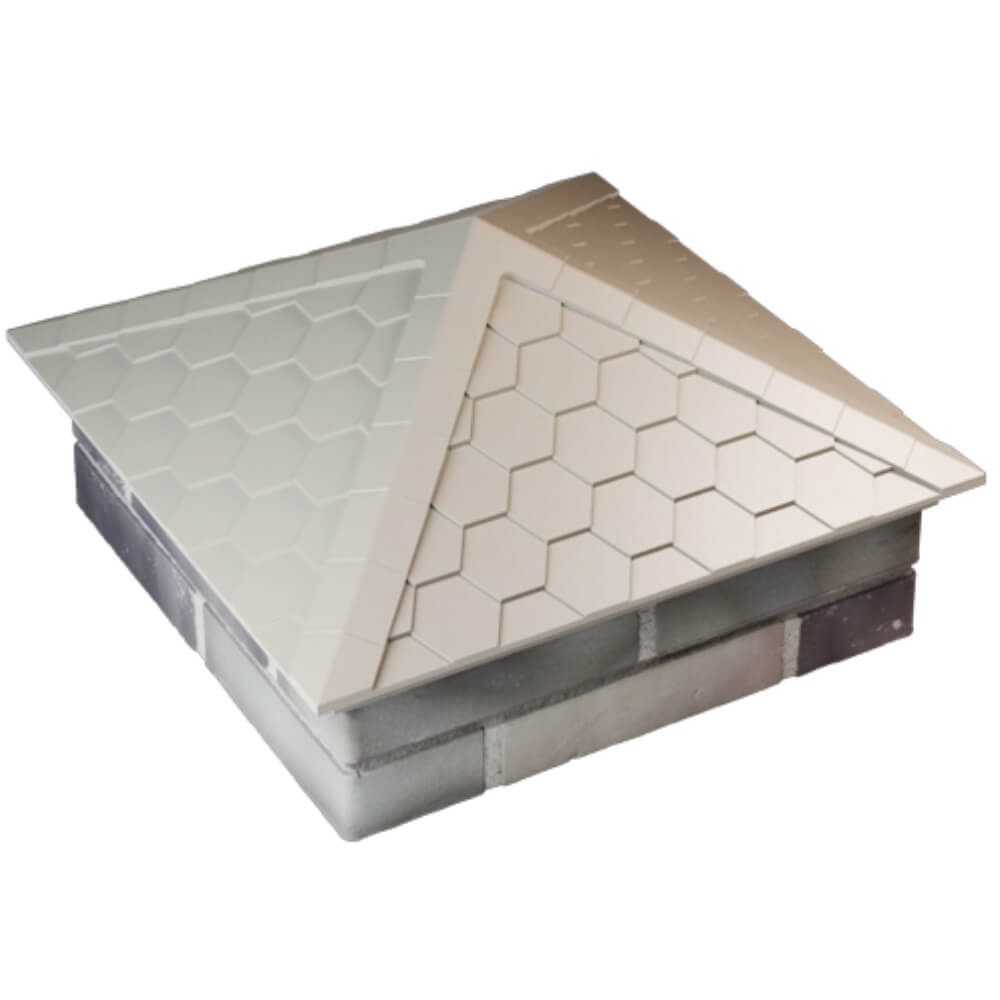 Колпак Zking Эверест Бежевый на столб 2х2 кирпича (535х535мм) Липецк фото