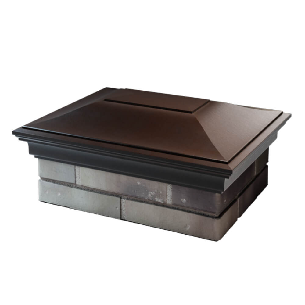 Колпак Zking Монблан Коричневый на столб 2х1.5 кирпича (515х385мм) в Липецке фото