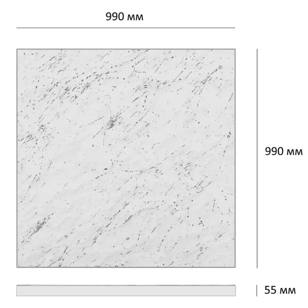 Шаговая плита STONE Светлая Галька 990х990х55мм в Липецке фото