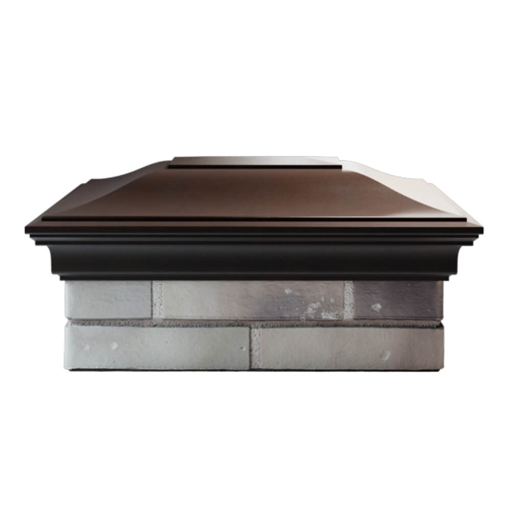 Колпак Zking Монблан Коричневый на столб 2х1.5 кирпича (515х385мм) в Липецке фото
