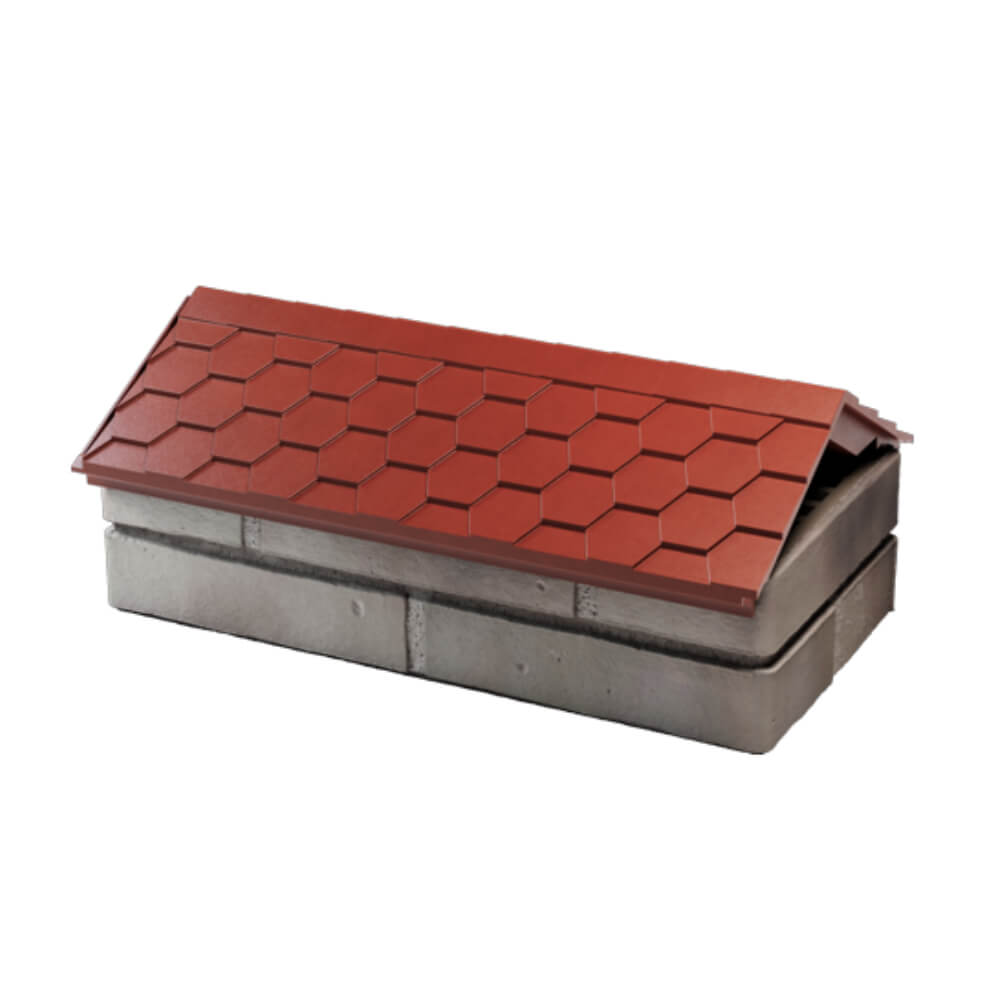 Парапет Zking Эверест Красный с посадкой на 1 кирпич (200/225/255мм) в Липецке фото