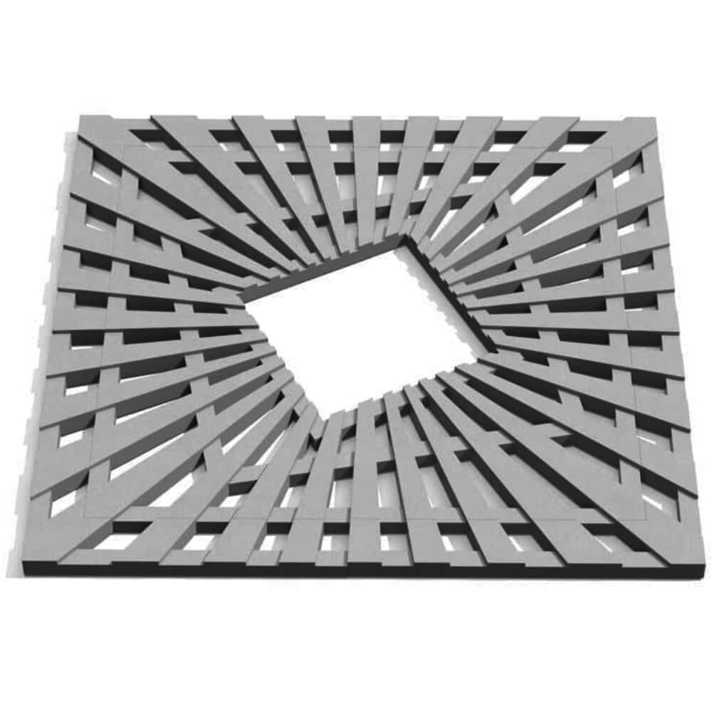 Приствольная решетка для дерева ZKING ATMOSPHERE 1.2х1.2м Серая Липецк фото