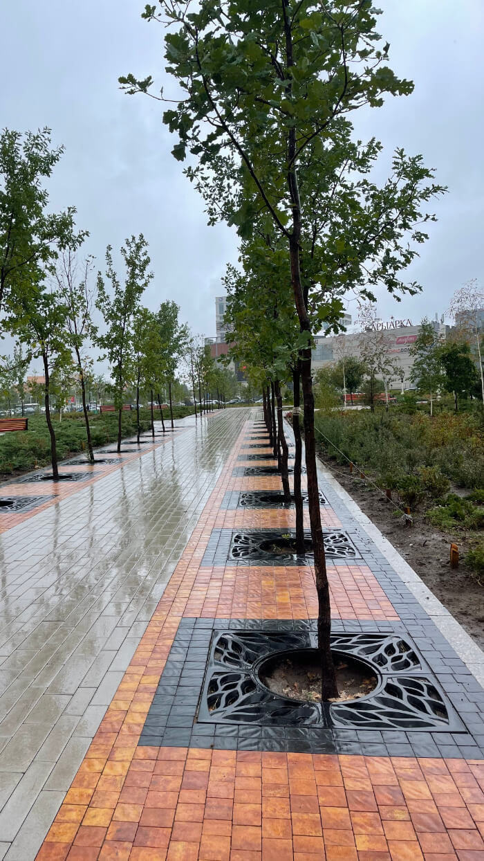 Приствольная решетка для дерева ZKING CRUST 1.2х1.2м Черная в Липецке фото