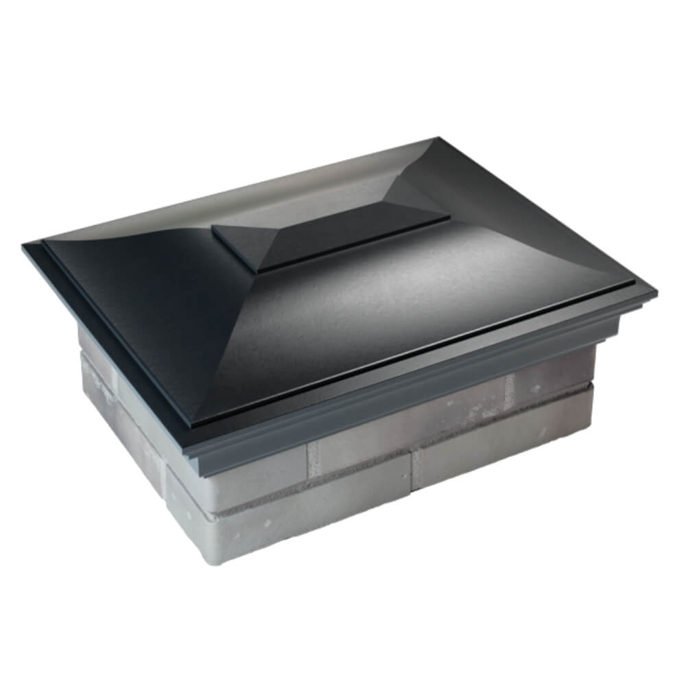 Колпак Zking Монблан Черный на столб 2х1.5 кирпича (515х385мм) Липецк фото