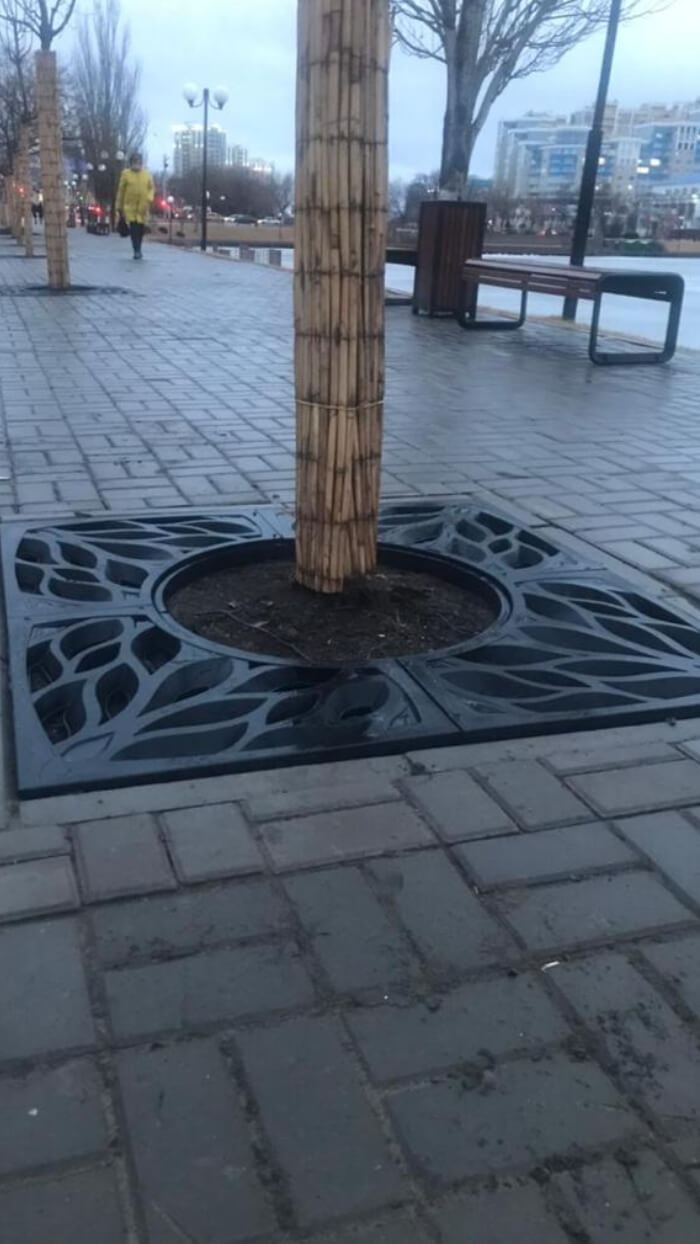 Приствольная решетка для дерева ZKING CRUST 1.2х1.2м Черная в Липецке фото