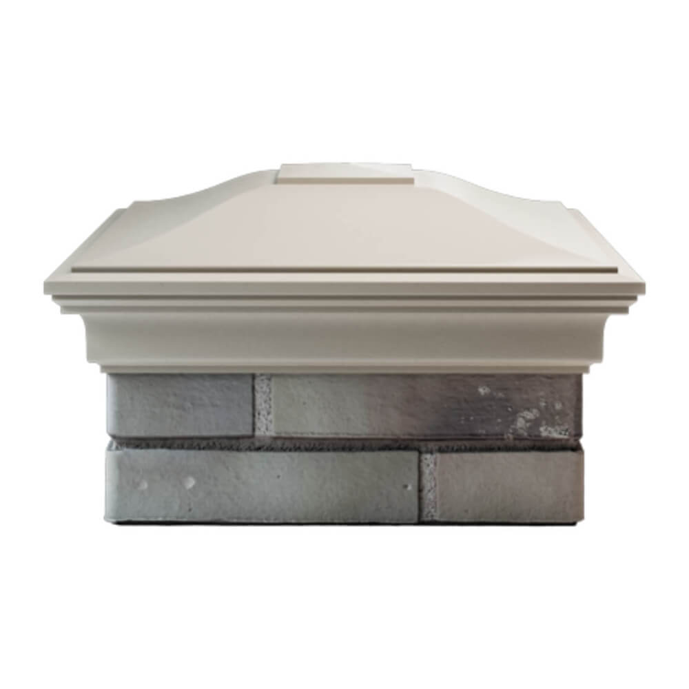 Колпак Zking Монблан Бежевый на столб 1.5х1.5 еврокирпича 0.7НФ (355х355мм) Липецк фото