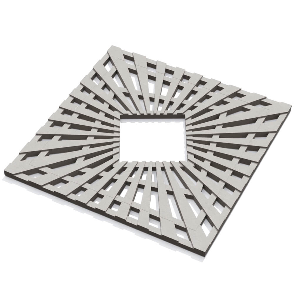 Приствольная решетка для дерева ZKING ATMOSPHERE 1.2х1.2м Бежевая в Липецке фото