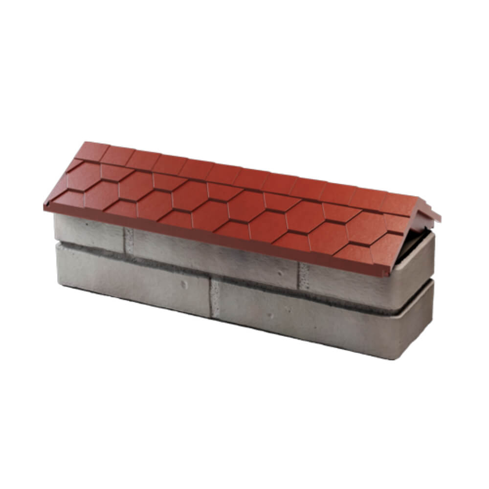 Парапет Zking Эверест Красный с посадкой на 0.5 кирпича (130мм) в Липецке фото