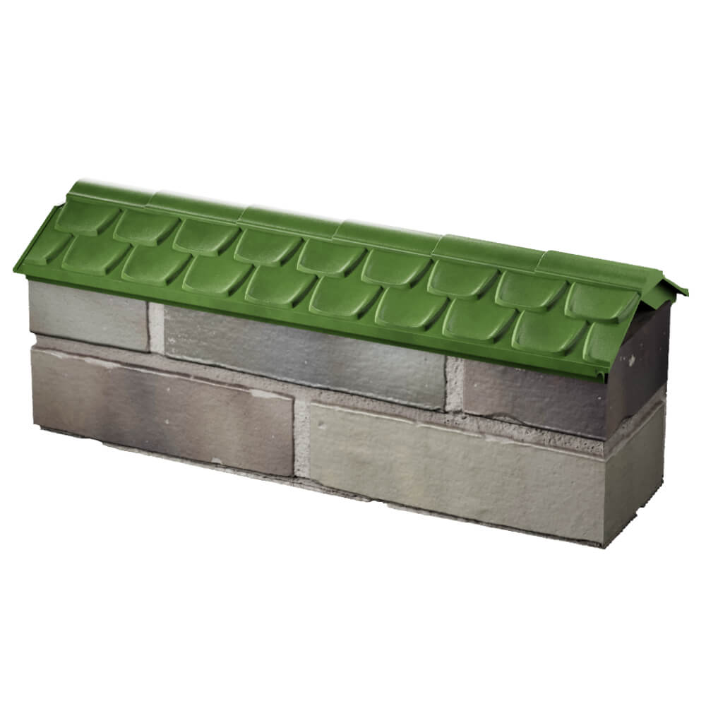 Парапет Zking Эльбрус Зеленый с посадкой на 0.5 кирпича (130мм) в Липецке фото