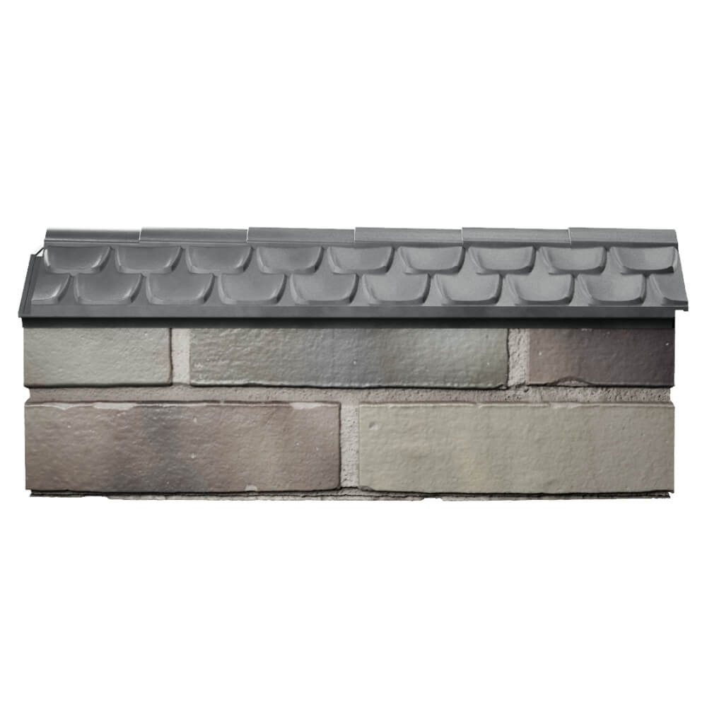 Парапет Zking Эльбрус Серый с посадкой на 0.5 кирпича (130мм) в Липецке фото