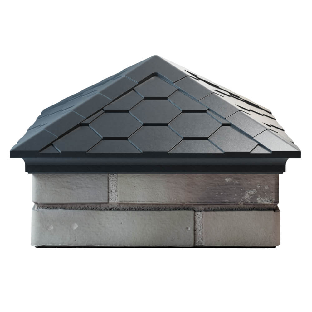 Колпак Zking Эверест Серый на столб 1.5х1.5 кирпича (390х390мм) Липецк фото