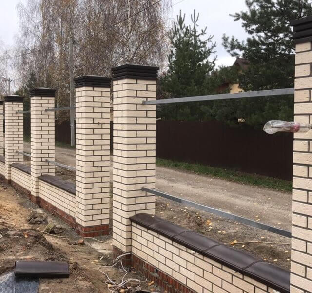 Колпак Zking Бона ХайТек Коричневый на столб 1.5х1.5 кирпича (385х385мм) в Липецке фото