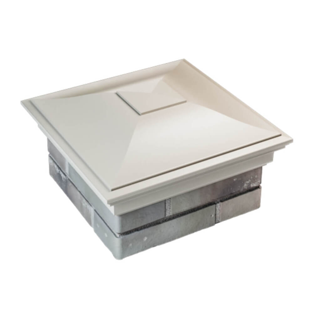 Колпак Zking Монблан Бежевый на столб 1.5х1.5 еврокирпича 0.7НФ (355х355мм) в Липецке фото