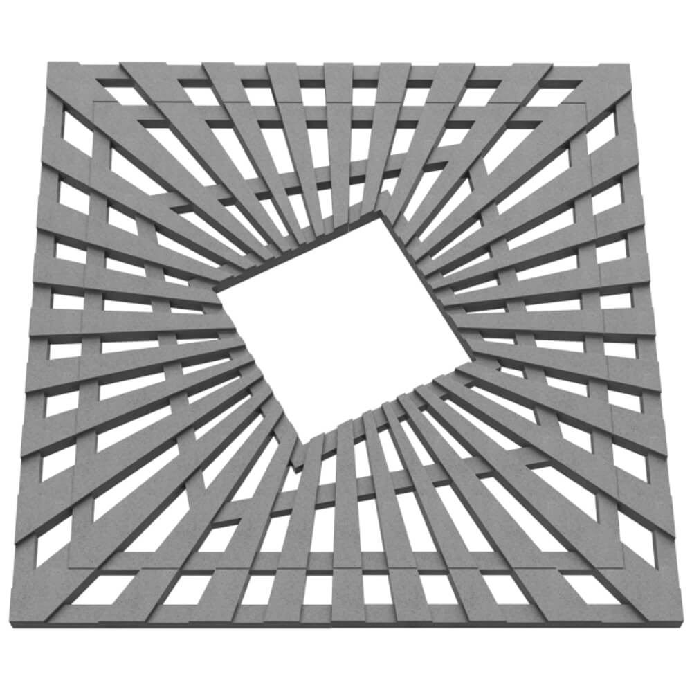 Приствольная решетка для дерева ZKING ATMOSPHERE 1.2х1.2м Серая в Липецке фото