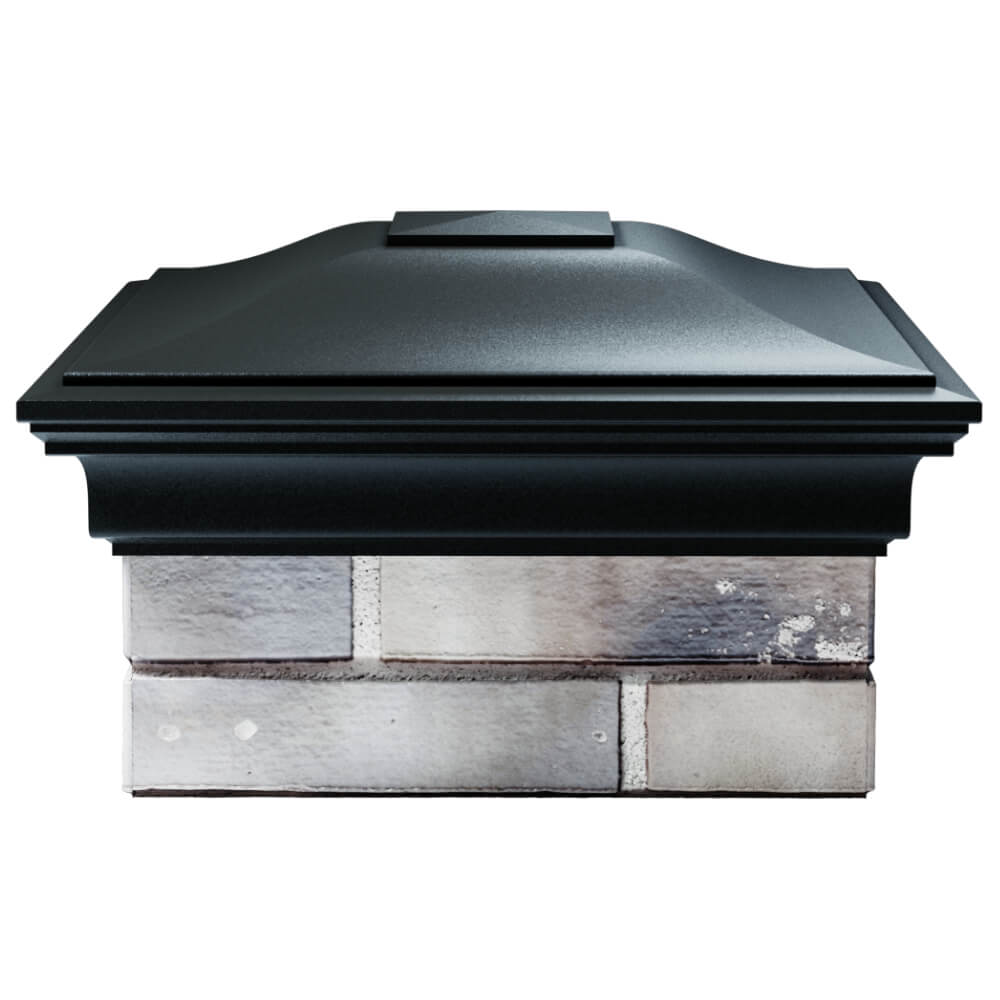 Колпак Zking Монблан Черный на столб 1.5х1.5 кирпича (385х385мм) Липецк фото