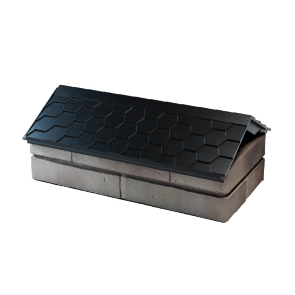 Парапет Zking Эверест Черный с посадкой на 1 кирпич (200/225/255мм) в Липецке фото