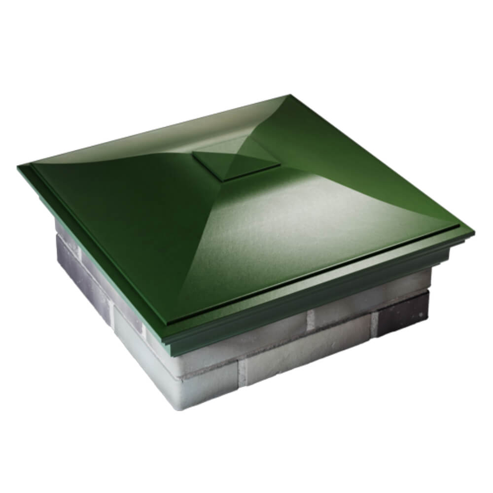 Колпак Zking Монблан Зеленый на столб 2х2 кирпича (515х515мм) Липецк фото