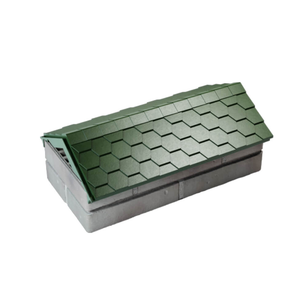 Парапет Zking Эверест Зеленый с посадкой на 1 кирпич (200/225/255мм) в Липецке фото