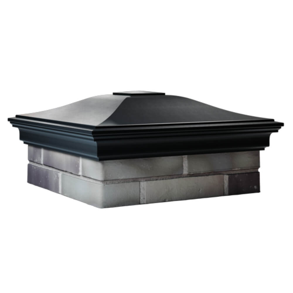 Колпак Zking Монблан Черный на столб 2х2 кирпича (515х515мм) в Липецке фото