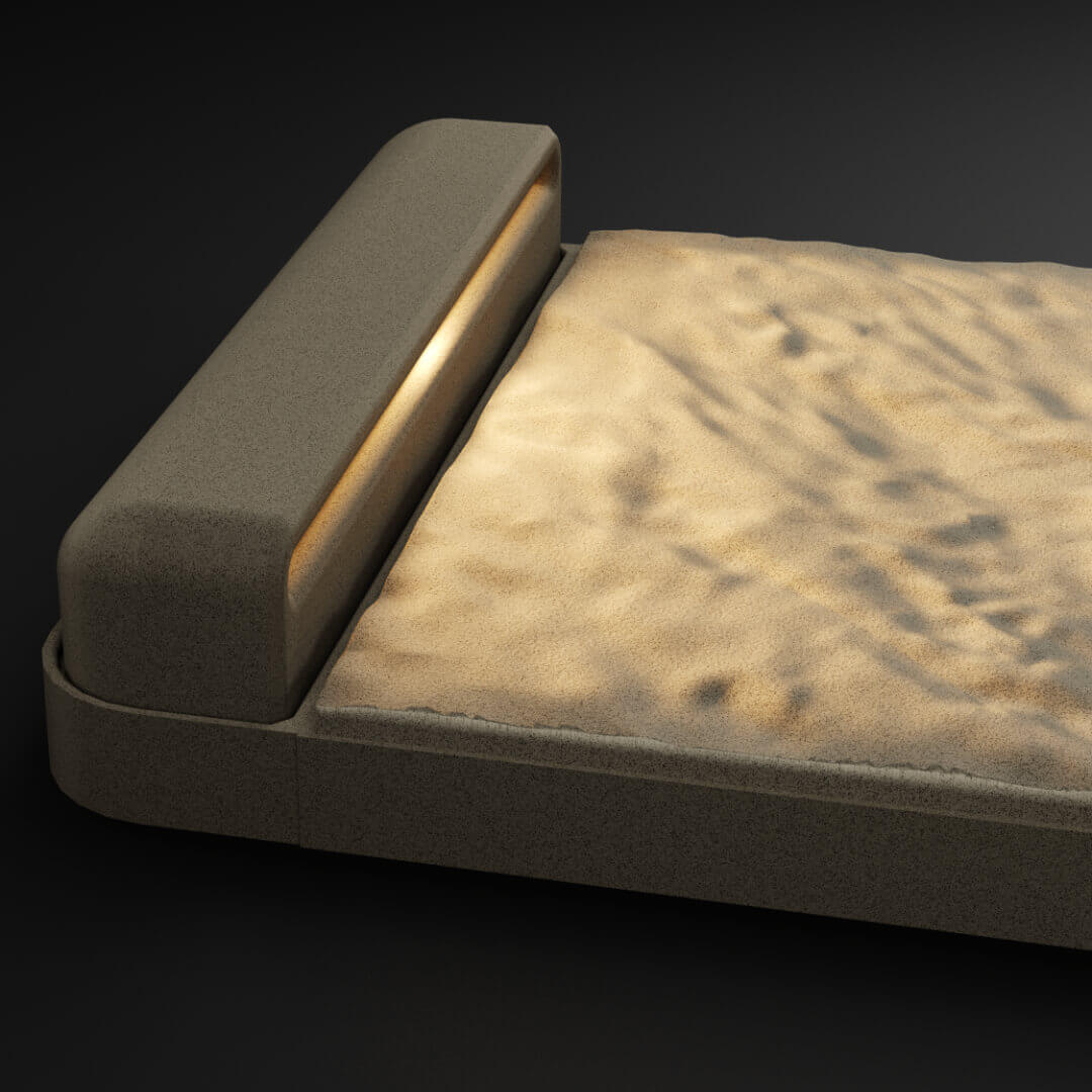 LED Светильник для шаговой плиты STONE Светлая Галька 330х75х98мм Липецк фото