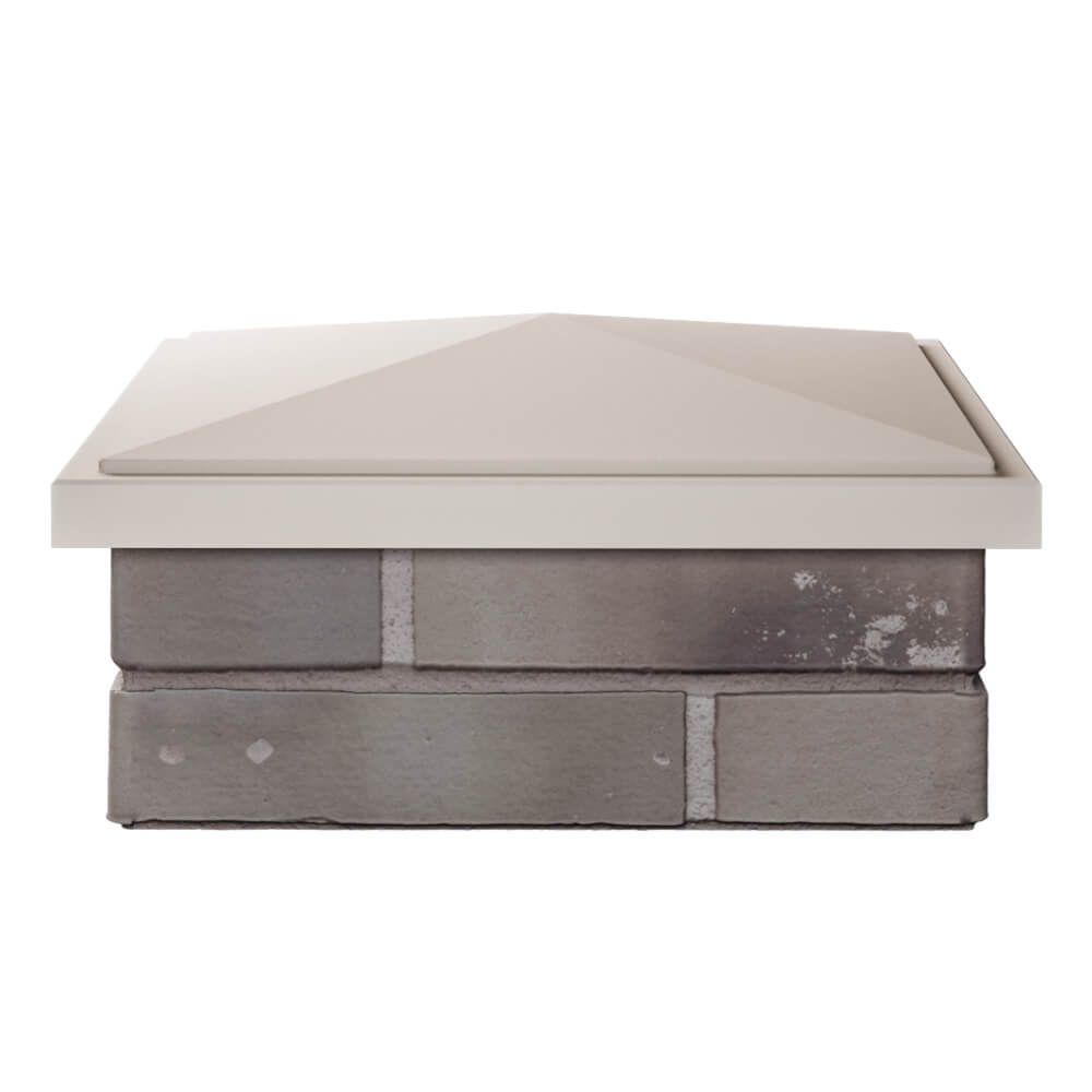 Колпак Zking БонаМоно Бежевый на столб 1.5х1.5 кирпича (385х385, 400х400мм) Липецк фото