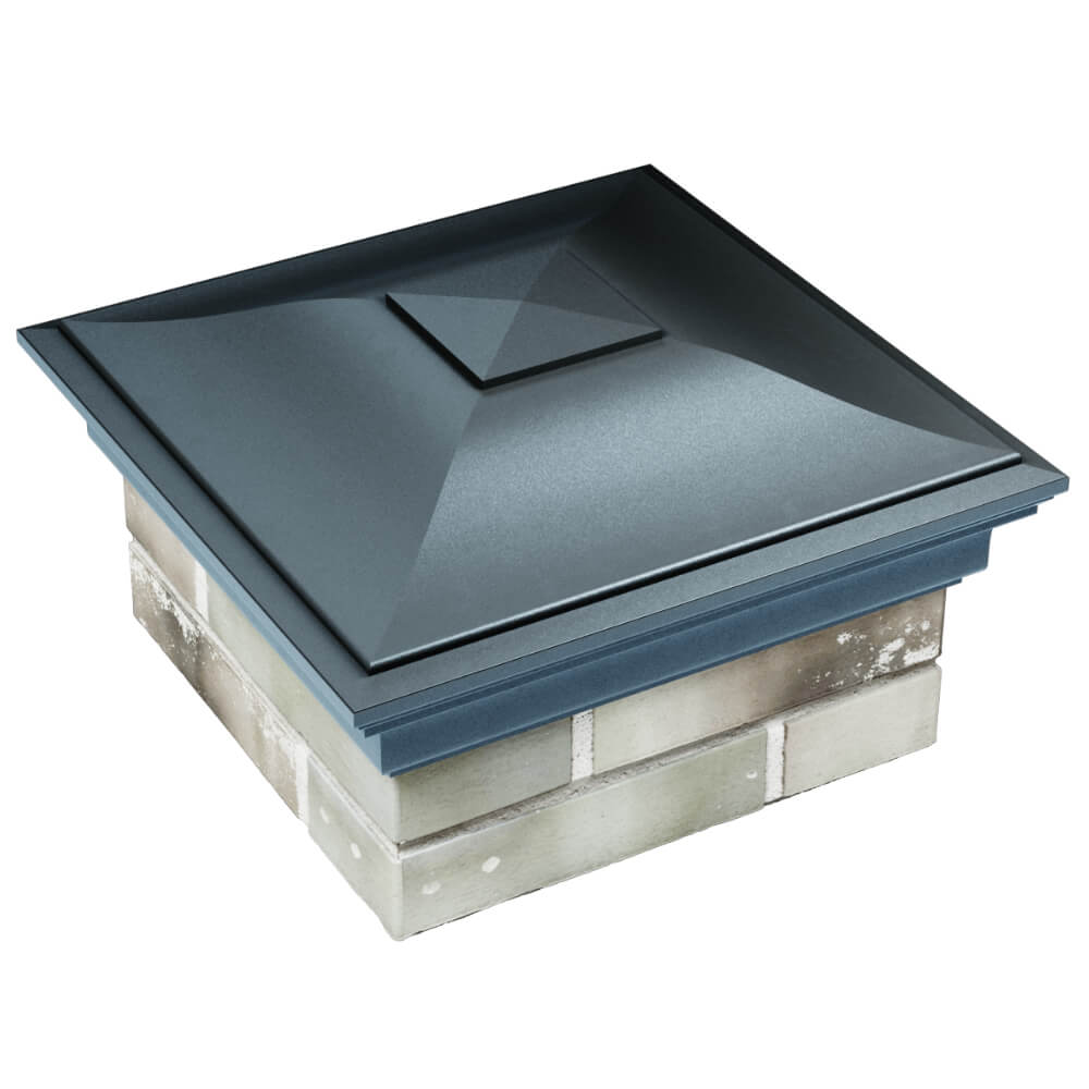 Колпак Zking Монблан Серый на столб 1.5х1.5 кирпича (385х385мм) в Липецке фото