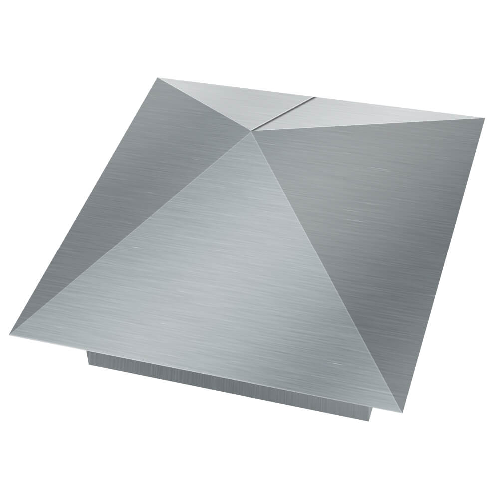 Колпак металлический 380х380мм оцинкованный заборный Липецк фото