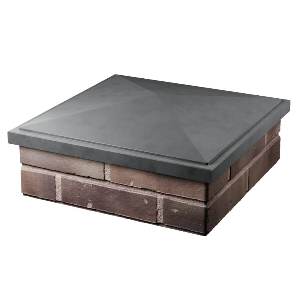 Колпак Zking БонаМоно Серый на столб 2х2 кирпича (515х515, 530х530мм) в Липецке фото