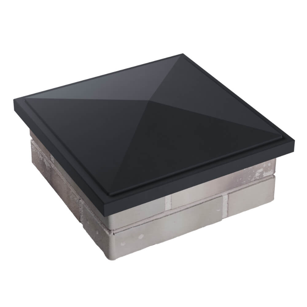 Колпак Zking БонаМоно Серый на столб 1.5х1.5 кирпича (385х385, 400х400мм) в Липецке фото