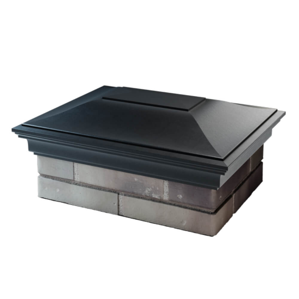 Колпак Zking Монблан Черный на столб 2х1.5 кирпича (515х385мм) в Липецке фото