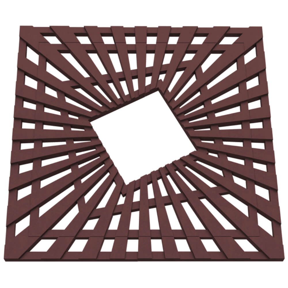 Приствольная решетка для дерева ZKING ATMOSPHERE 1.2х1.2м Коричневая в Липецке фото