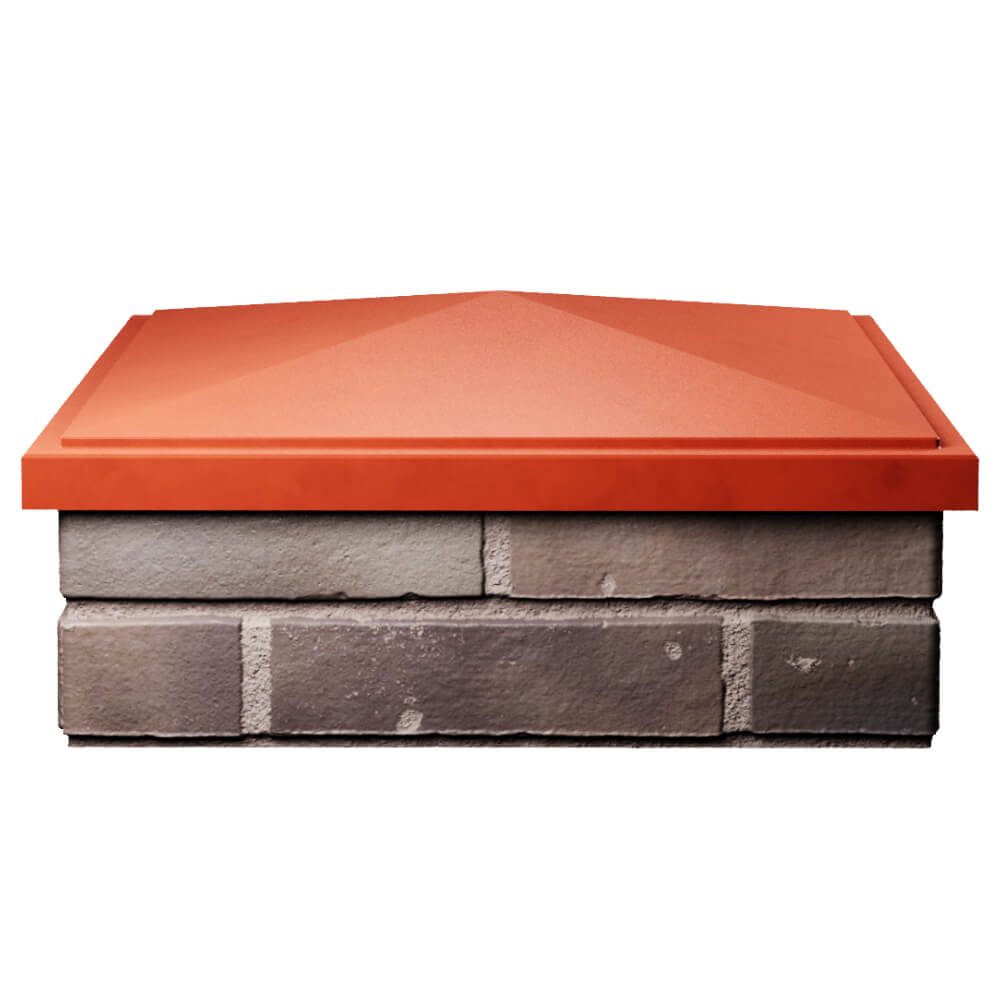 Колпак Zking БонаМоно Красный на столб 2х2 кирпича (515х515, 530х530мм) Липецк фото