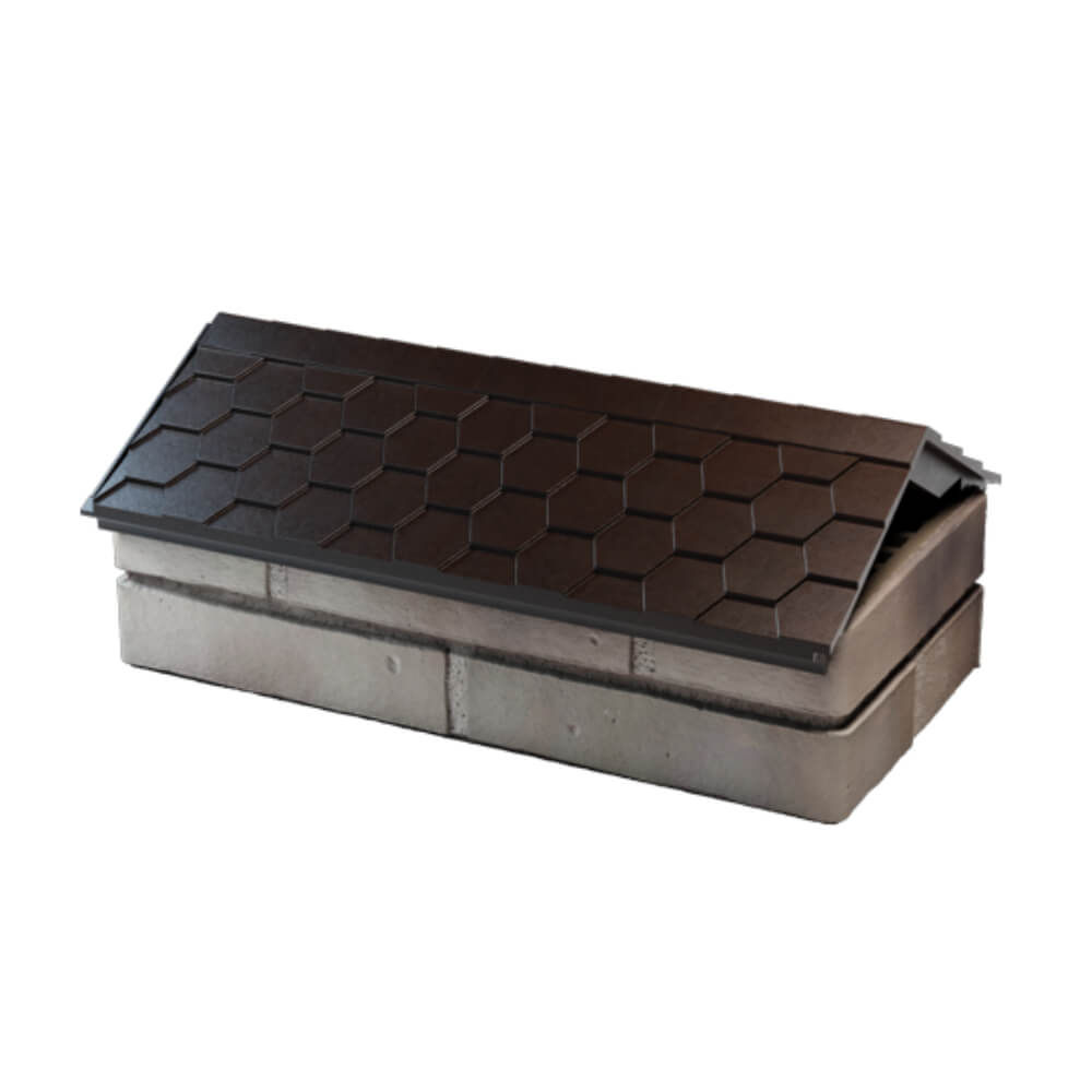 Парапет Zking Эверест Коричневый с посадкой на 1 кирпич (200/225/255мм) в Липецке фото