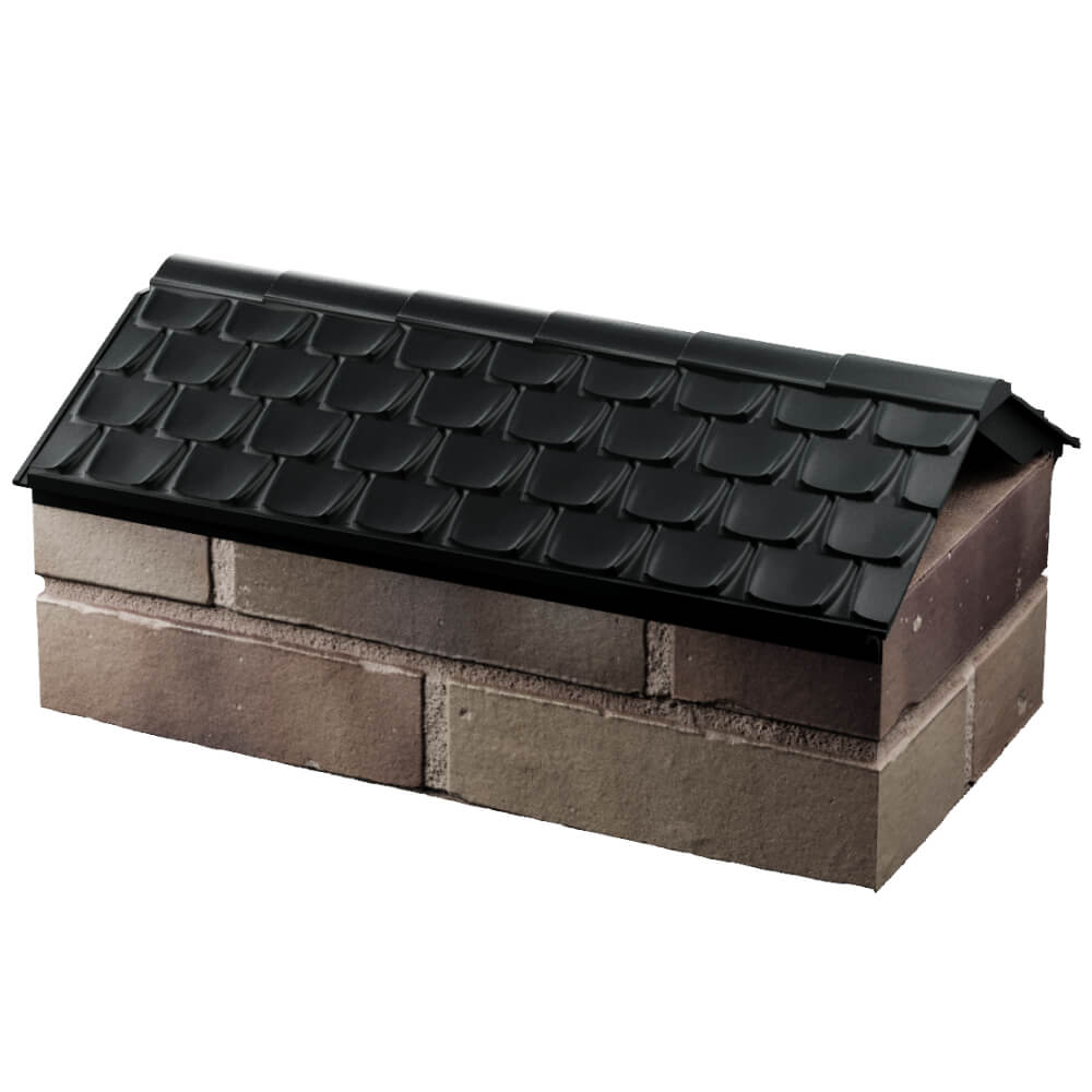 Парапет Zking Эльбрус Черный с посадкой на 1 кирпич (255мм) в Липецке фото