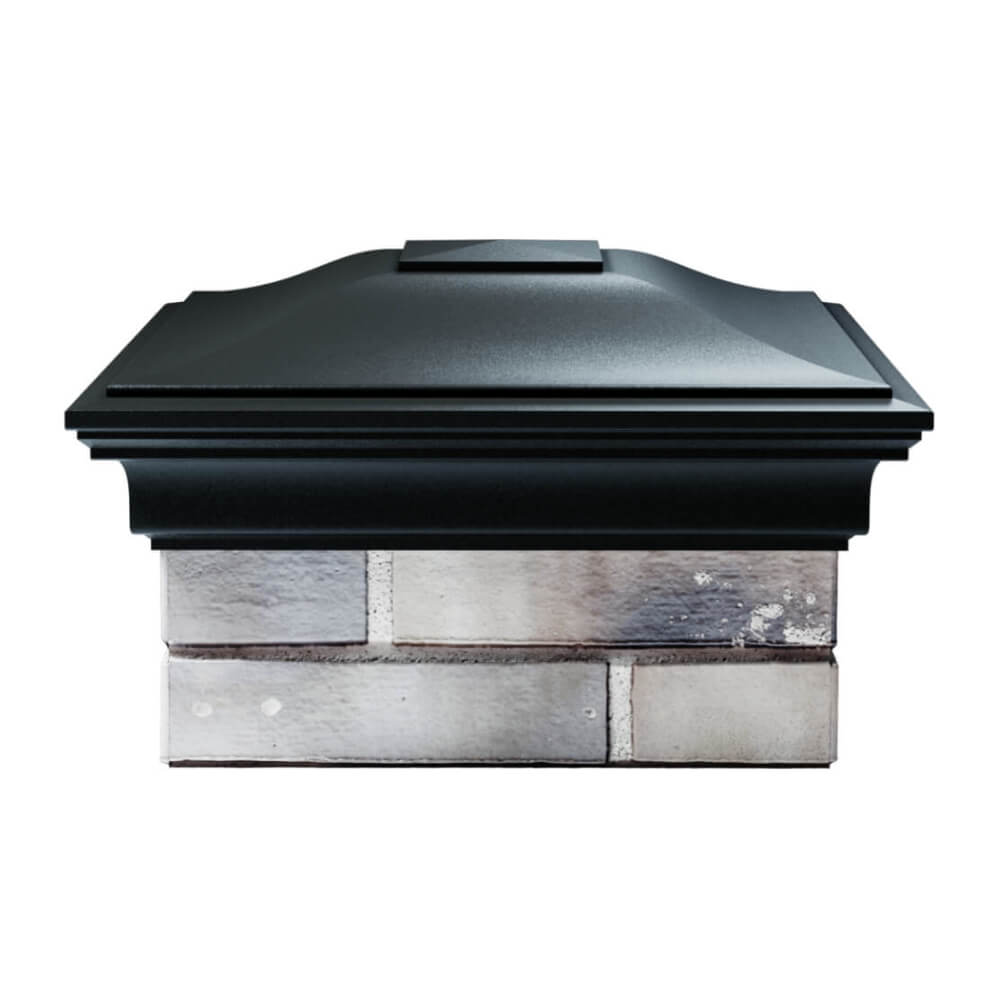 Колпак Zking Монблан Черный на столб 1.5х1.5 еврокирпича 0.7НФ (355х355мм) Липецк фото