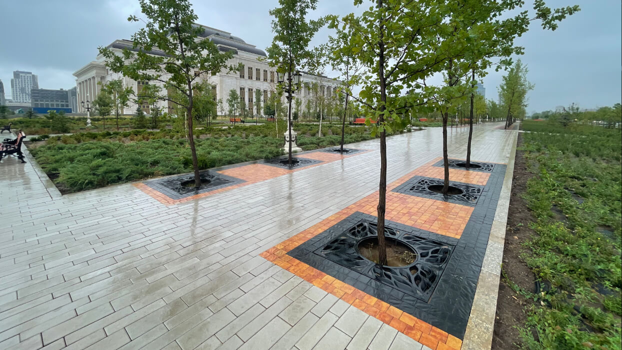 Приствольная решетка для дерева ZKING CRUST 1.2х1.2м Черная в Липецке фото