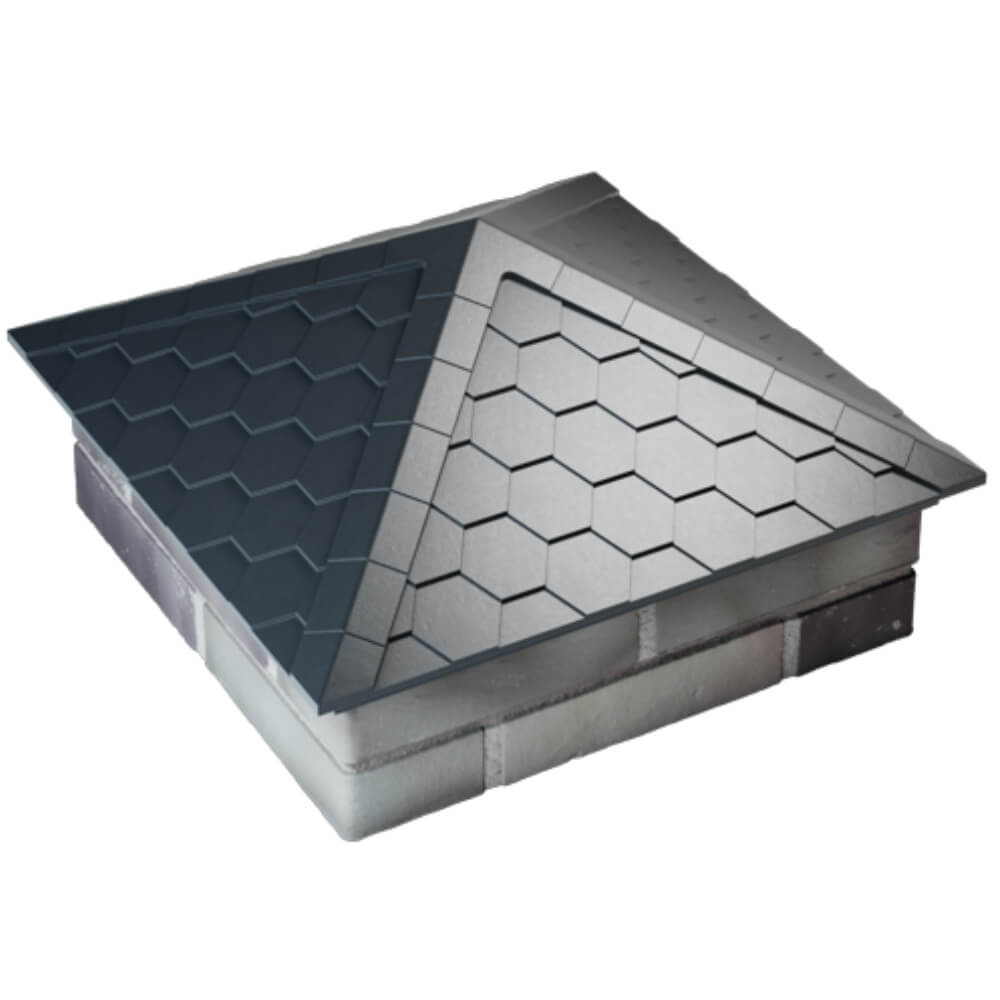 Колпак Zking Эверест Серый на столб 2х2 кирпича (535х535мм) Липецк фото