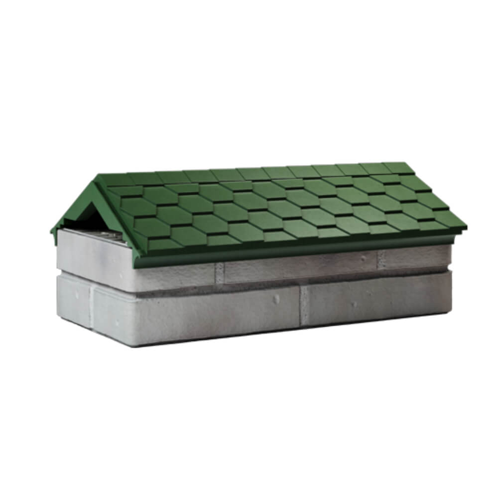 Парапет Zking Эверест Зеленый с посадкой на 1 кирпич (200/225/255мм) Липецк фото