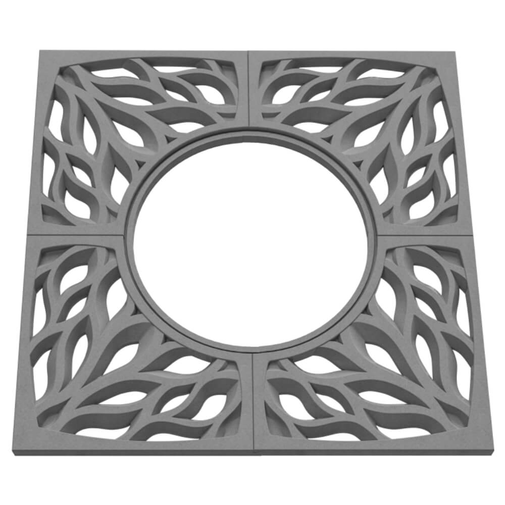 Приствольная решетка для дерева ZKING CRUST 1.2х1.2м Серая в Липецке фото