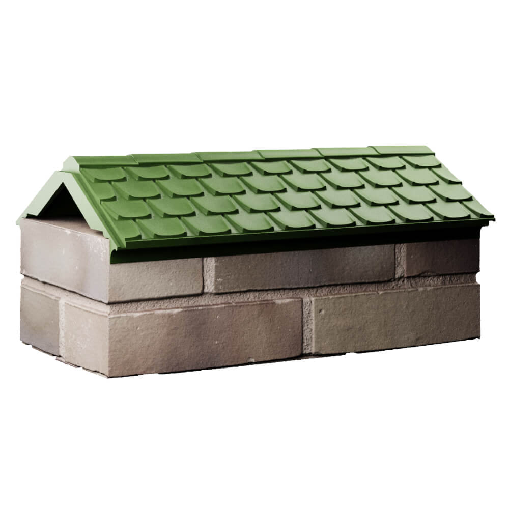 Парапет Zking Эльбрус Зеленый с посадкой на 1 кирпич (255мм) Липецк фото
