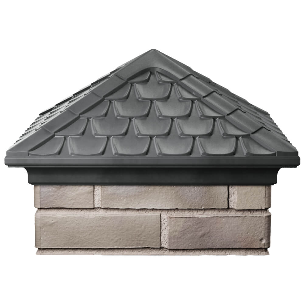 Колпак Zking Эльбрус Серый на столб 1.5х1.5 кирпича (385х385мм) Липецк фото