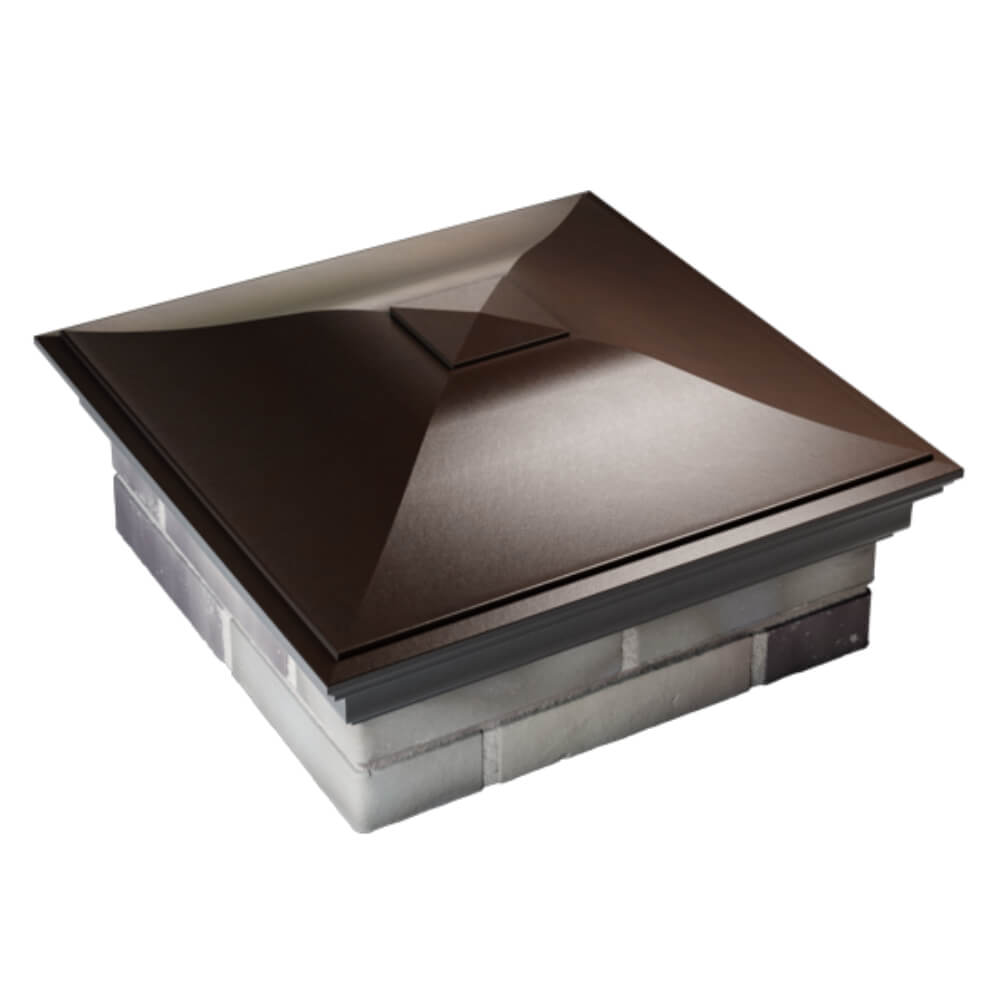 Колпак Zking Монблан Коричневый на столб 2х2 кирпича (515х515мм) Липецк фото