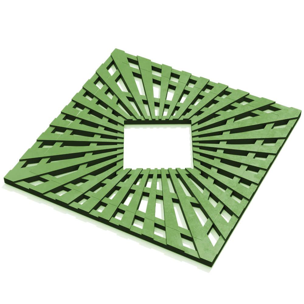 Приствольная решетка для дерева ZKING ATMOSPHERE 1.2х1.2м Зеленая в Липецке фото