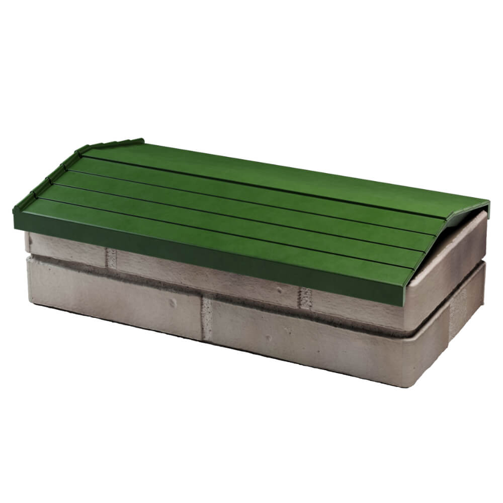 Парапет Zking Бона ХайТек Зеленый с посадкой на 1 кирпич (200/225/255мм) в Липецке фото