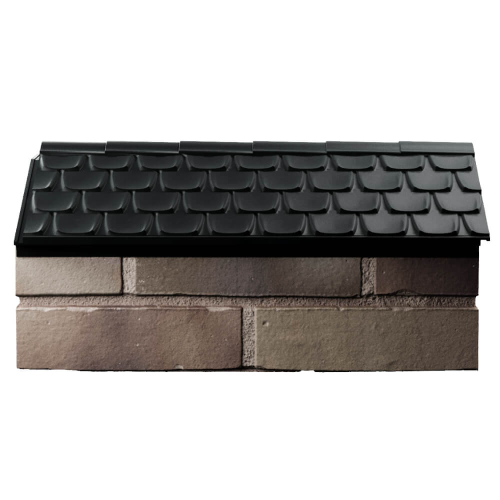 Парапет Zking Эльбрус Черный с посадкой на 1 кирпич (255мм) в Липецке фото