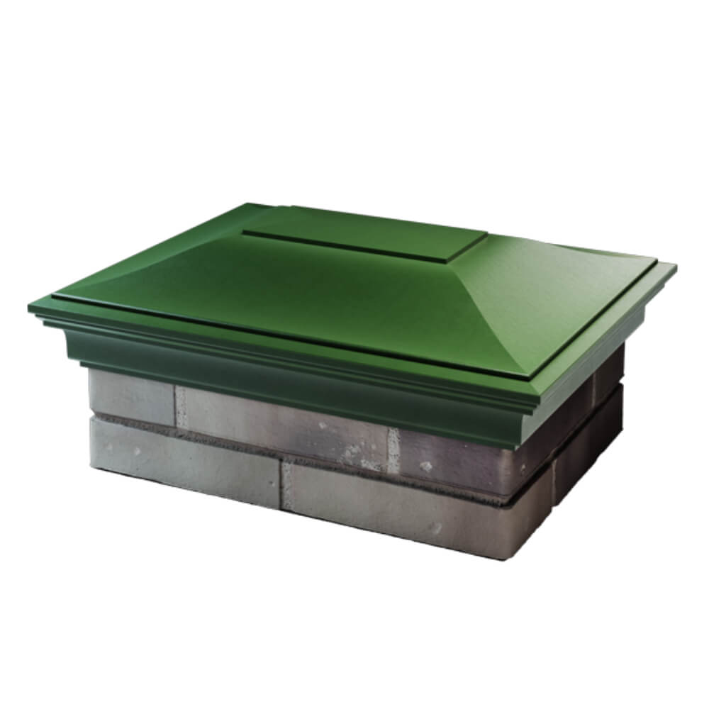 Колпак Zking Монблан Зеленый на столб 2х1.5 кирпича (515х385мм) в Липецке фото