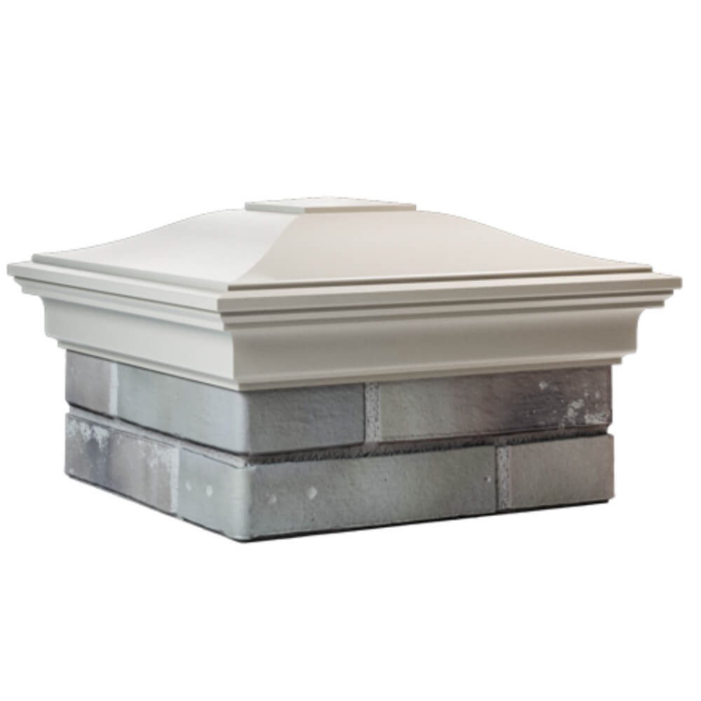 Колпак Zking Монблан Бежевый на столб 1.5х1.5 кирпича (385х385мм) в Липецке фото